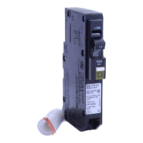 Schneider Electric Arc-Fault Thermal Magnetic Circuit Breaker; 1-Pole; 15A; 120VAC; Lever; Screw Terminal; UL 489